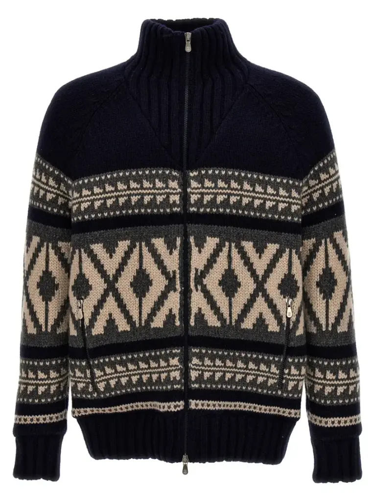 Multicolor Jacquard Jacket