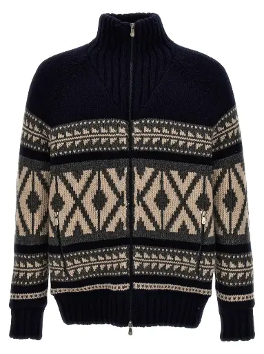 Multicolor Jacquard Jacket